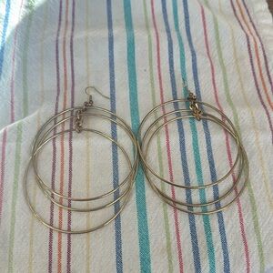 Twisted Silver KISS Earrings